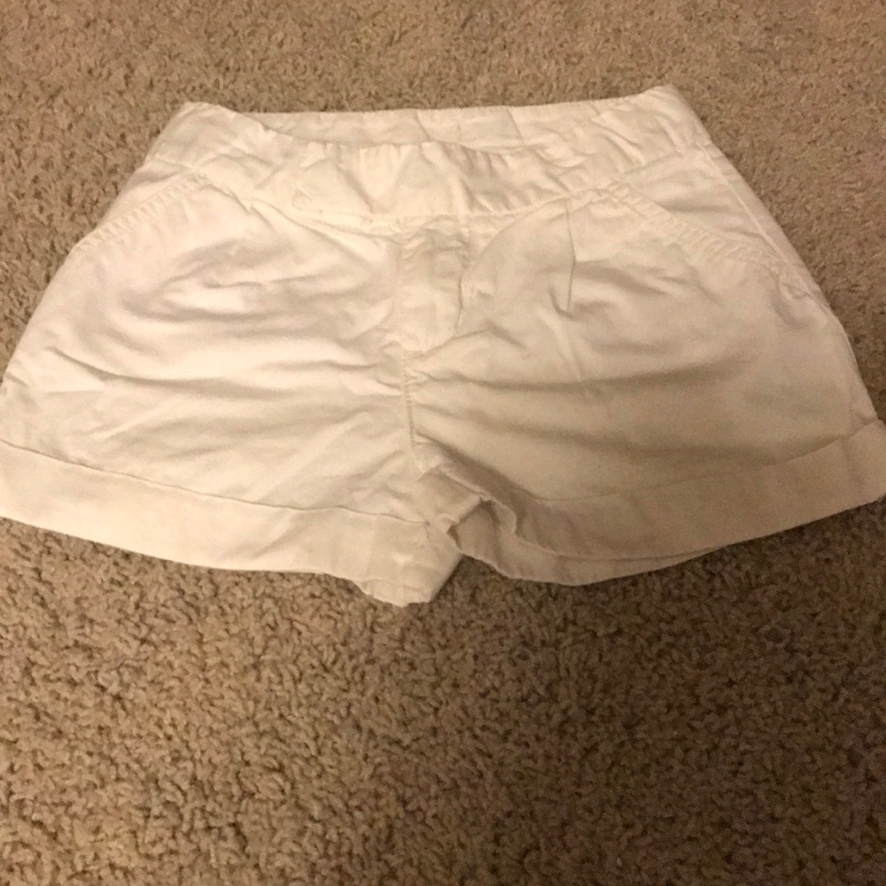 Girls white shorts